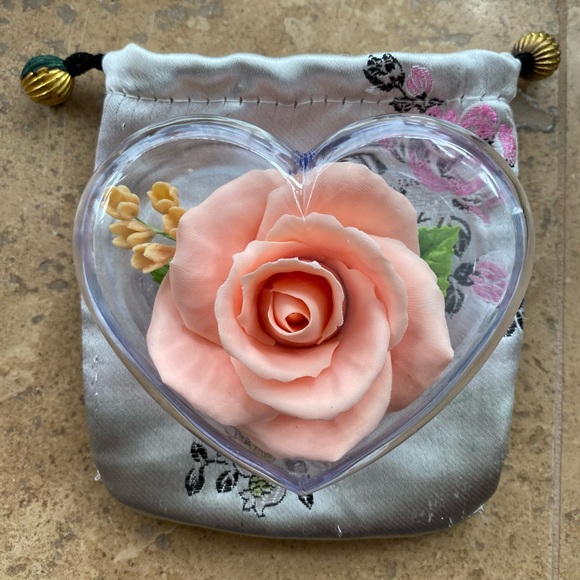 Carved Rose in Heart Box - Picture 3 of 7